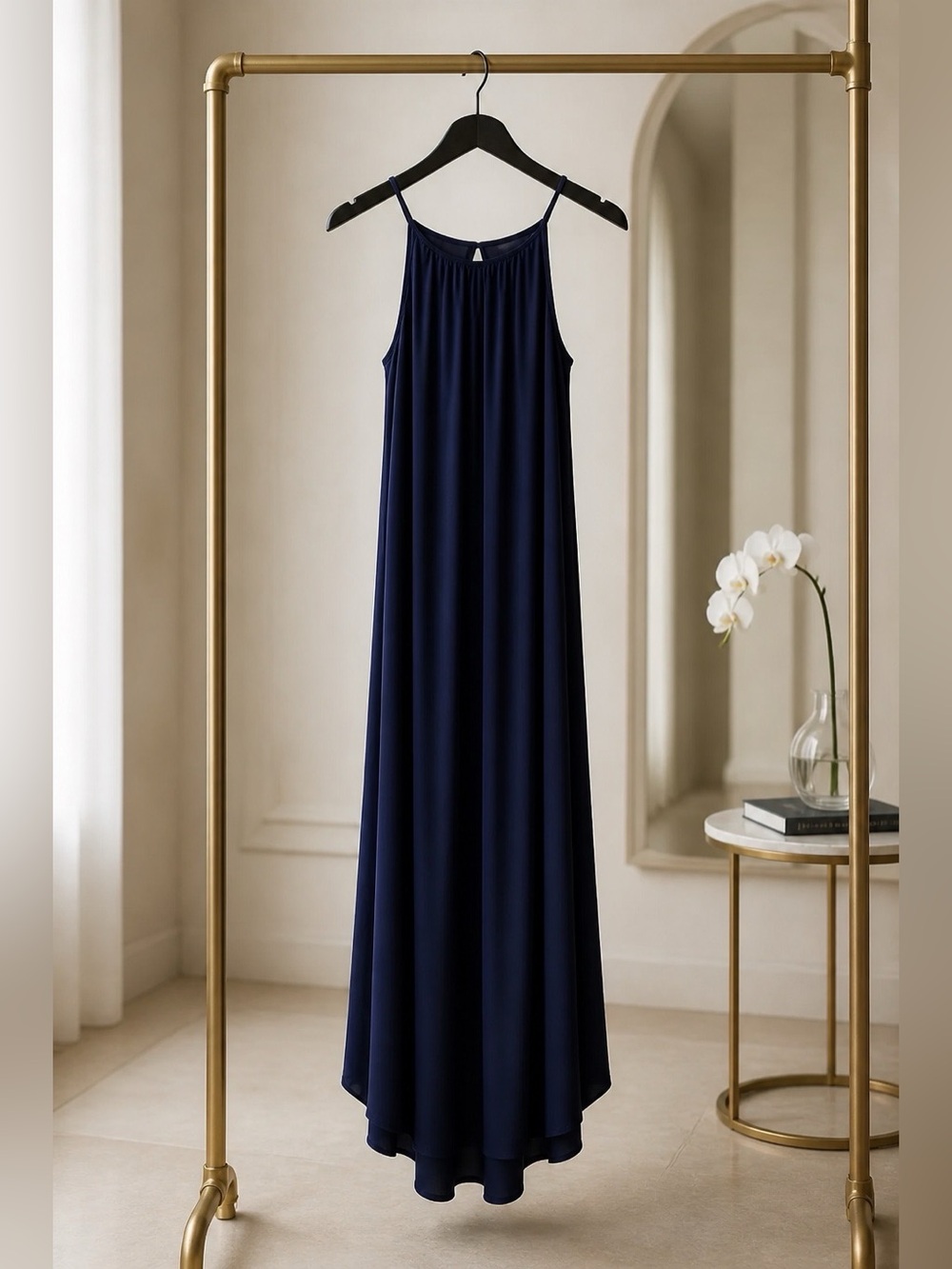 Navy Blue Maxi Dress